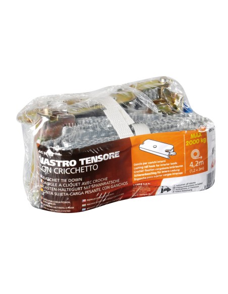 NASTRO TENSORE 3+1,2M GANCIO ROTAIA PER CARICHI IN