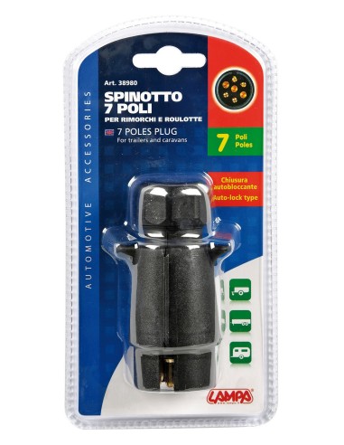 SPINOTTO 7 POLI CON FERMACAVO A CHIUSURA AUTOBLOCCANTE 38980 LAMPA