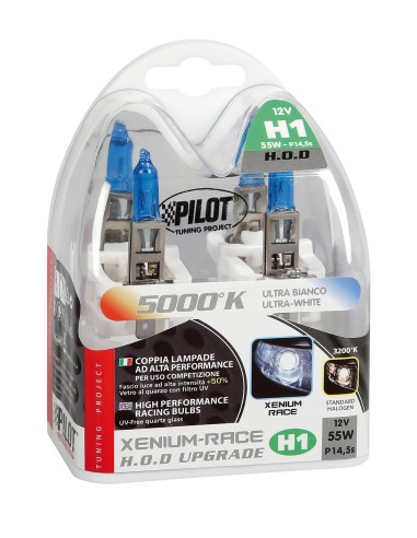 12V Lampada alogena Xenium Race - H1 - 55W - P14,5s - 2 pz  - Scatola