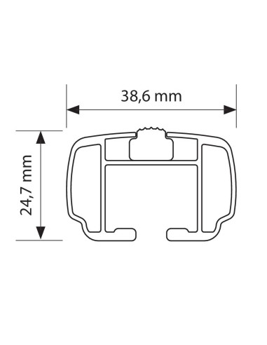 CP.BARRE ALLUMINIO HELIOL 127CM