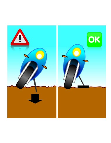 Base appoggio per cavalletto laterale