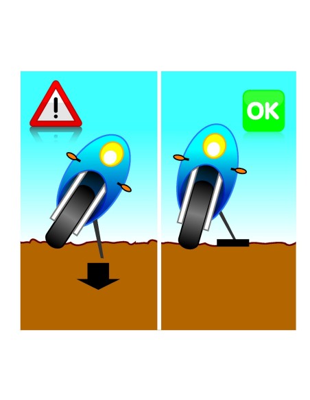 Base appoggio per cavalletto laterale