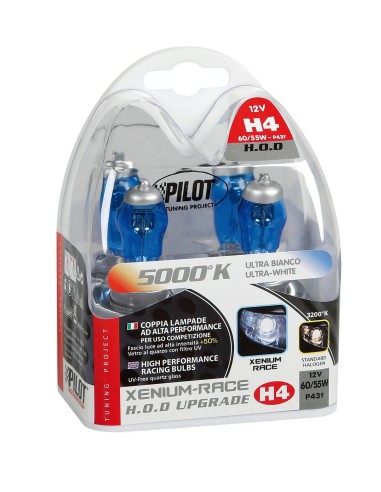 COPPIA LAMPADINA H4 HOD 12V.60/55W. 58178 LAMPA