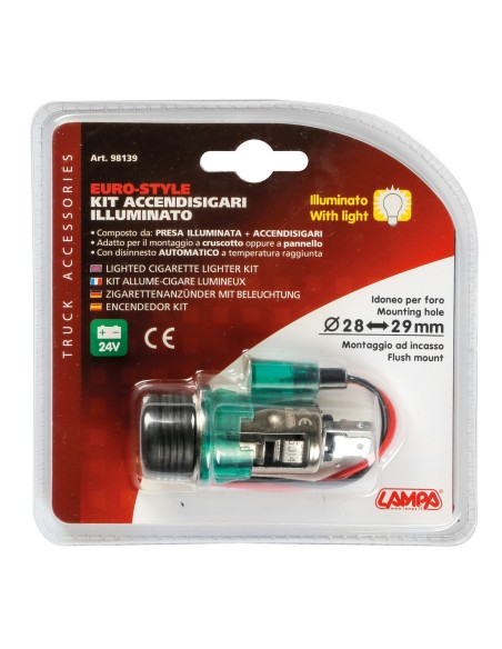 KIT ACCENDISIGARI CAMION 24 V 98139 LAMPA