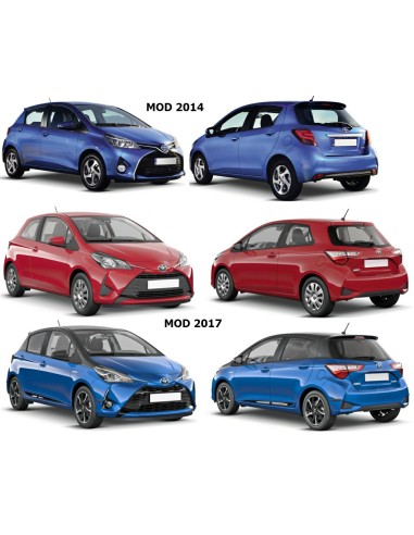 FARO ANTERIORE PROIETTORE SX H1R2 PRED REG ELETT TOYOTA YARIS 07/14 in poi  PARAB NERA