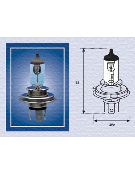 LAMPADINA H4 24V 002156100000 MAGNETI MARELLI