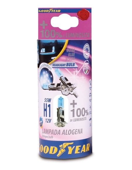 CP.LAMPADE 12V H1 55W+100% GOOD YEAR 77019 BOTTARI