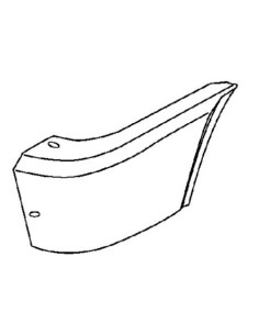 CANTONALE PARAURTI ANTERIORE DX IN PLASTICA IVECO DAILY GRINTA 035/96 COVIND