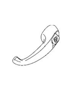 MANIGLIA ESTERNA SX C/CHIAVE CROMATA IVECO OM40 040/34 COVIND