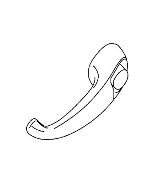 MANIGLIA ESTERNA DX S/CHIAVE CROMATA IVECO OM40 040/35 COVIND