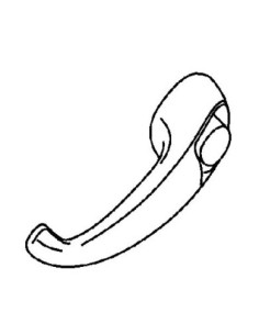 MANIGLIA ESTERNA DX S/CHIAVE NERA IVECO OM40 040/36 COVIND