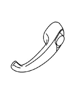 MANIGLIA ESTERNA SX C/CHIAVE NERA IVECO OM40 040/37 COVIND