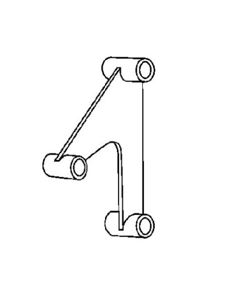 SUPPORTO D/S SERRATURA GRIGLIA ANTERIORE IVECO E/CARGO 060/138 COVIND