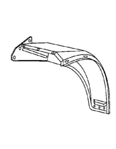 RIPAROFANGO POSTERIORE SX IN FERRO IVECO 190 - TURBOTECH - TURBOSTAR 190/321 COVIND