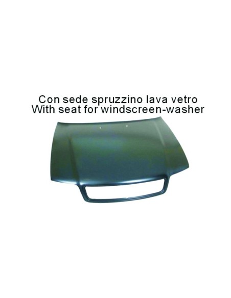 COFANO ANTERIORE CON FORO LAVAVETRO (11/94 in poi 01/99) AUDI A4 / S4 (11/1994- in poi 01/1999) 048060010 EMBO