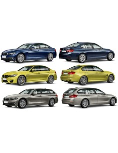 PARAURTI POSTERIORE PRIMER BMW SERIE 3 F30 07/15 in poi MODER-LUXURY DOPPIO SCARICO 2