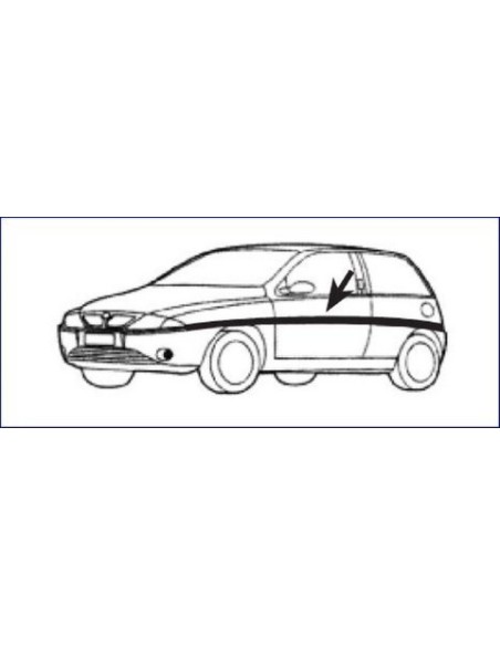 MODANATURA PARAFANGO POSTERIORE DX.LANCIAY 20.134 FAMAC