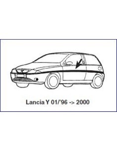 MODANATURA PARAFANGO POSTERIORE SX LANCIA Y 20.135 FAMAC