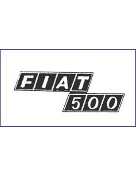 SIGLA POSTERIORE FIAT 500 F-L 43.002 FAMAC