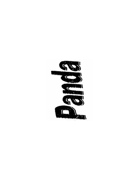 SCRITTA POSTERIORE FIAT PANDA 2003 43.267 FAMAC