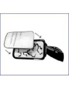 VETRINO/VETRO SPECCHIO UNO SX/DX 45.028 FAMAC