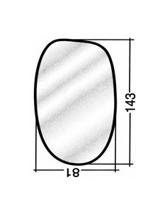 VETRINO/VETRO SPECCHIO SEICENTO'98 in poi DX 45.042 FAMAC