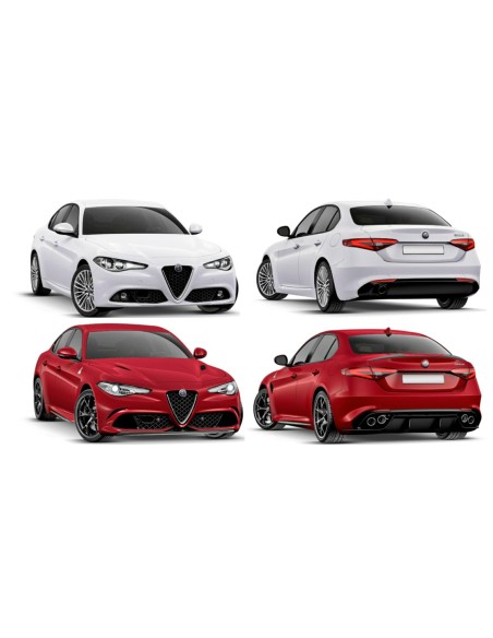 GRIGLIA C-CORNICE NERA LUCIDA ALFA GIULIA 01-16 in poi V