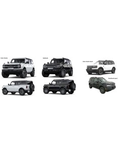 COFANO ANT FORD BRONCO 01-2021 in poi ALLUMINIO 2