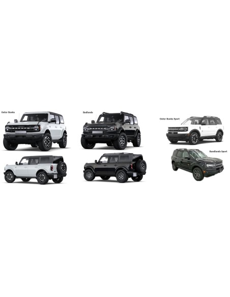 PARAF A-SX FORD BRONCO 01-2021 in poi ALLUMINIO SPORT