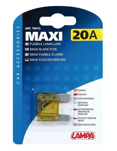 Fusibile lamellare Maxi, 12/32V - 20A