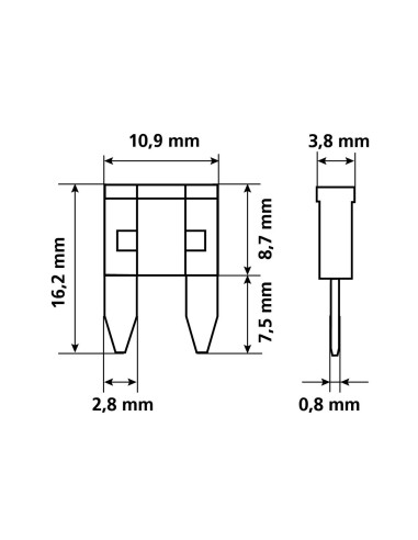 CARTELLINA MINIFUSIBILI 10 PZ 70085 LAMPA