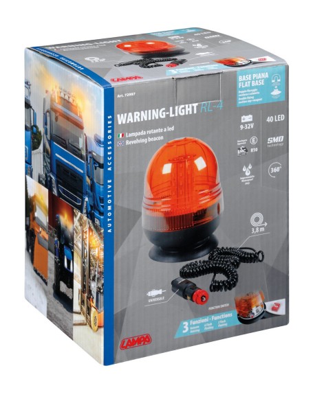 LAMPADA ROTANTE LED CON BASE MAGNETICARL-4