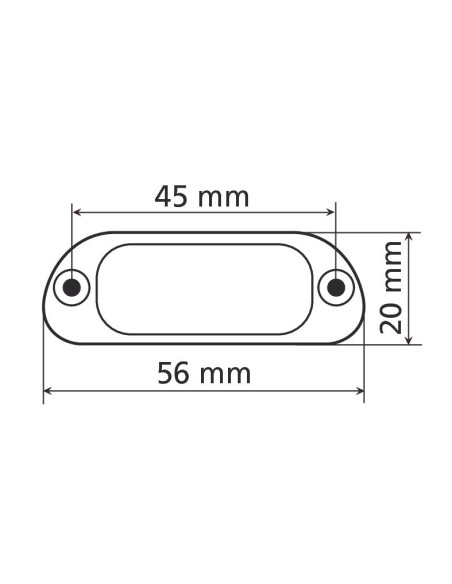 LUCE TARGA 4 LED BIANCA 90162 LAMPA
