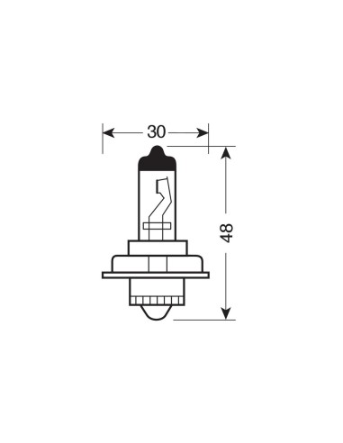 LAMPADINA BLU' -XE 12VS3 15W P26S 91514 LAMPA