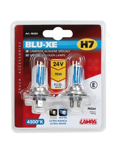 COPPIA LAMPADINA H7 BLU-XE 24V.70W 98285 LAMPA