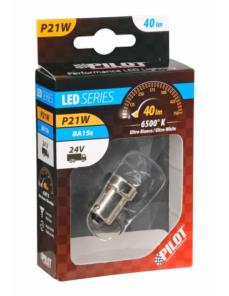 LAMPADINA 24V 4SMD BIANCO BA15S 98364 LAMPA