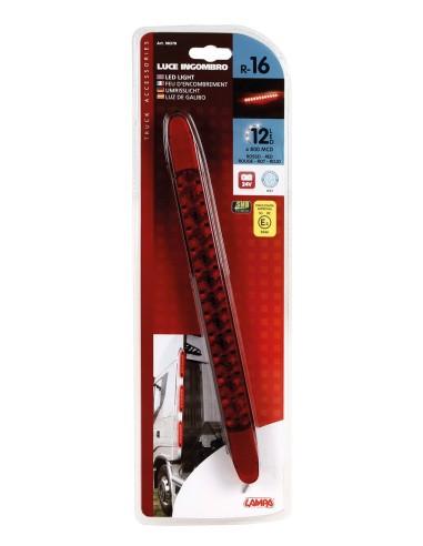 LUCE INGOMBRO PR14 LED 24V ROSSA 98378 LAMPA