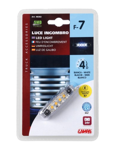 LUCE INGOMBRO AB7 4LED 24V BIANCA 98382 LAMPA
