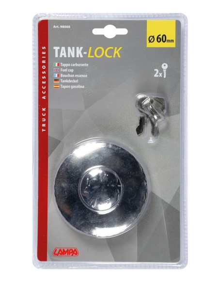 TAPPO CARBURANTE CON CHIAVE 80 MM ATTACCO BAIONETTA 98068 LAMPA