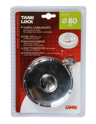 TAPPO CARBURANTE CON CHIAVE 100 MM ATTACCO BAIONETTA 98069 LAMPA