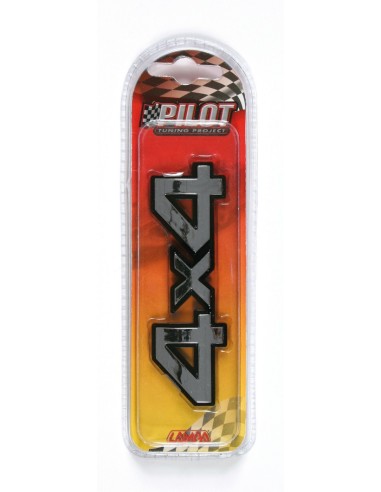 SIGLA-EMBLEMA ADESIVO CROMATO 4X4 07206 LAMPA