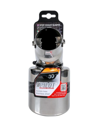 CODINO TERMINALE MARMITTA TS-21 ACCIAIO INOX DIAM.30-45MM 60002 LAMPA