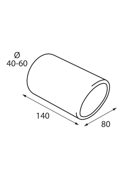 CODINO TERMINALE MARMITTA PILOT 1 TS-16L ACCIAIO INOX DIAM.40-60MM 60025 LAMPA
