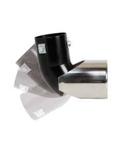 CODINO TERMINALE MARMITTA TS-61 ACCIAIO INOX REGOLABILE DIAM.37-49MM 60045 LAMPA 2