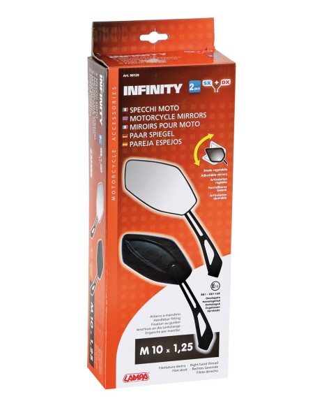 Infinity, coppia specchi retrovisori - M10x1,25