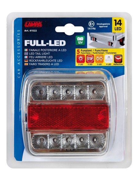 FANALE POSTERIORE A LED 5 FUNZIONI 41522 LAMPA