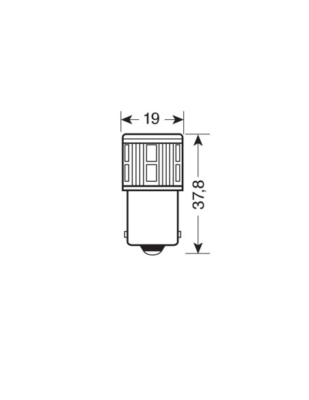 LAMPADINA MEGA-LED 10-30V 17SMD BA15S 57929 LAMPA