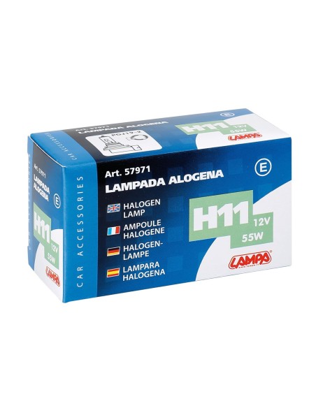 LAMPADINA H11 12V 55W PGJ19-2 SCATOLA 57971 LAMPA