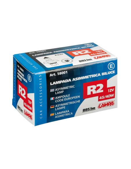 LAMPADINA ASIMM.12V 45/40W P45T SCATOLA 58001 LAMPA