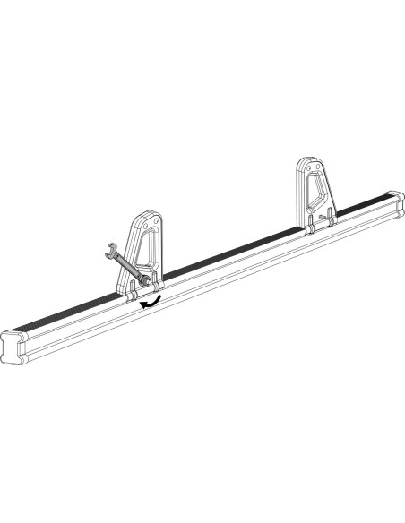 COPPIA FERMASCALE/CARICHI K-1 PER BARRE KARGO N11001 LAMPA
